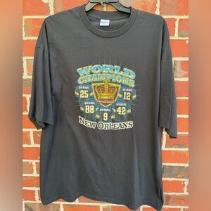 Sundog International New Orleans Saints World Super Bowl Champions 3XL T-Shirt